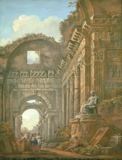 Architectural Ruins, 1765 by Charles Louis Clerisseau